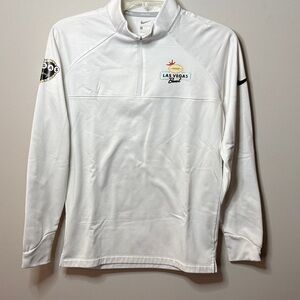 Nike White Las Vegas Bowl Half-Zip Pullover with Logo